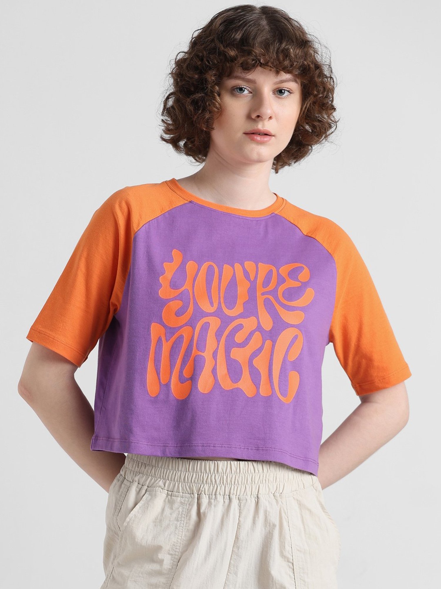 Only Purple Graphic Print T-Shirt
