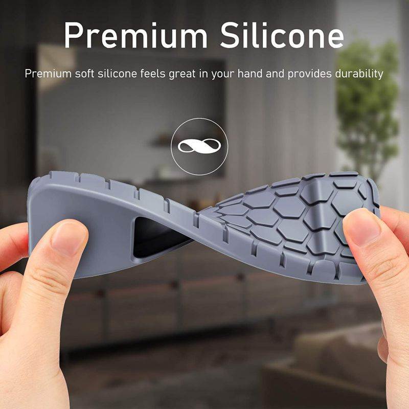 Fintie Protective Case for Apple TV 4K / HD Siri Remote (1st Generation) - Honey Comb Lightweight Anti Slip ShockProof Silicone Cover for Apple TV 4K 5th/ 4th Gen Siri Remote Controller, Lavender Gray