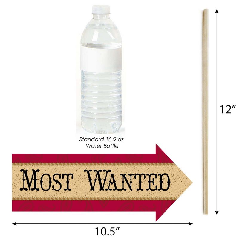 Big Dot of Happiness Funny Little Cowboy - Western Baby Shower or Birthday Party Photo Booth Props Kit - 10 Piece