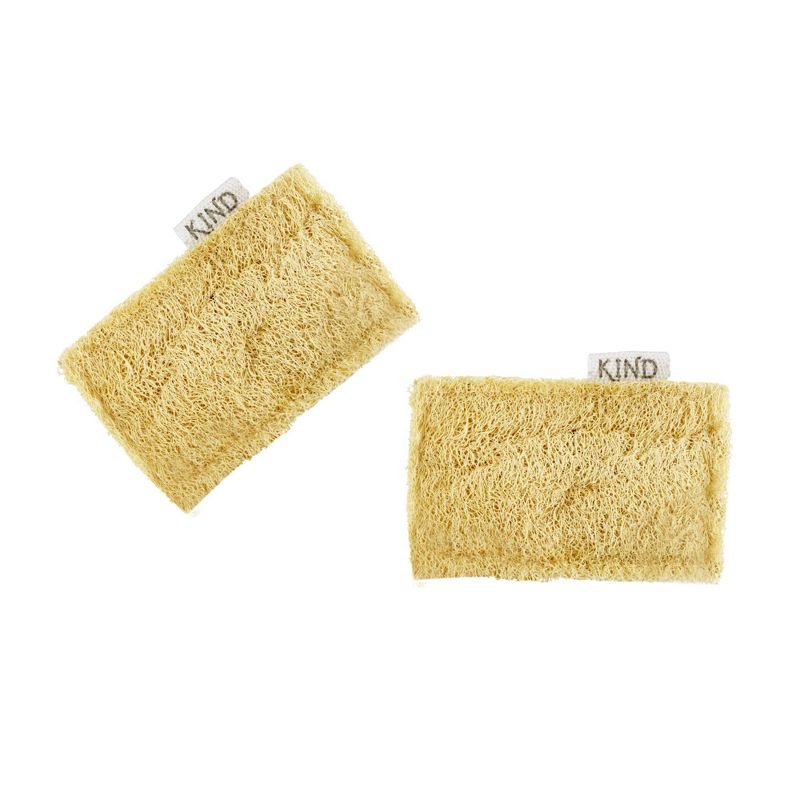 Casabella Kind Loofah Natural Scrub Sponge - 2pk