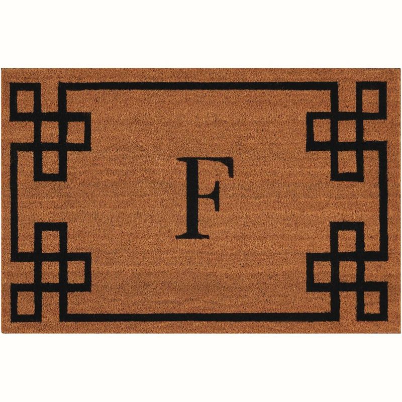 Nourison Elegant Entry "F" Natural Doormat EECMF 2' x 3'