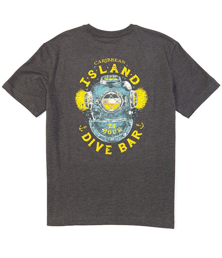 Caribbean Dive Bar Screen Print Short-Sleeve Tee