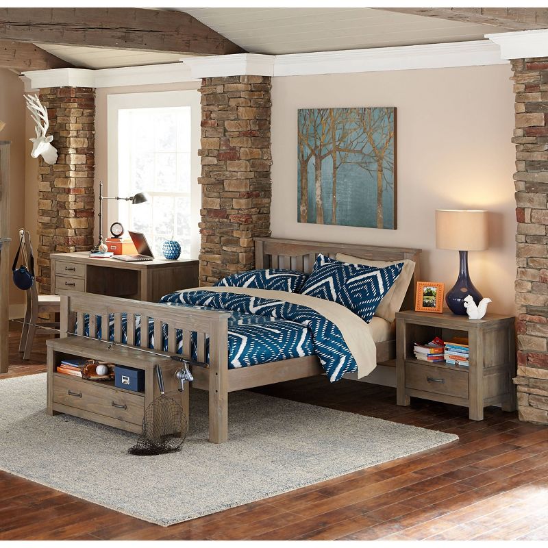 Full Highlands Harper Panel Bed Driftwood - Hillsdale Furniture