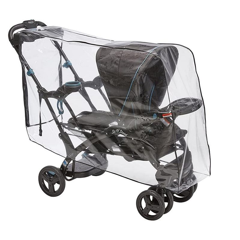Sasha's Premium Rain Shield and Wind Cover For Baby Stroller, Compatible with Baby Trend Sit N Stand Ultra Tandem Stroller