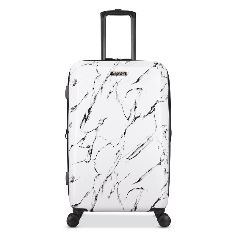 American Tourister 29'' Axion Checked Softside Suitcase - Black