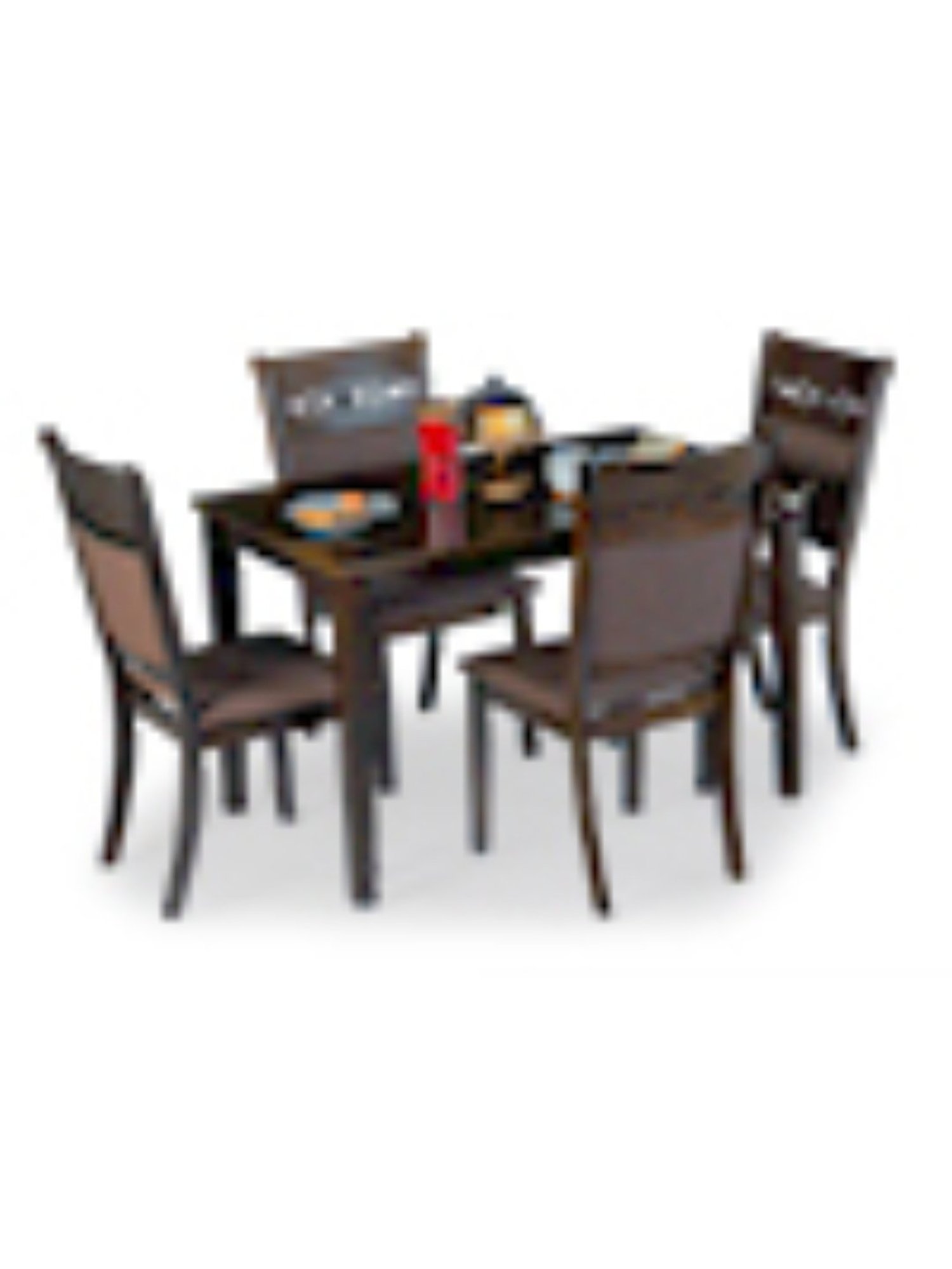 Nilkamal Olivia Brown Solid Wood - Rubberwood 6 Seater Dinning Table set