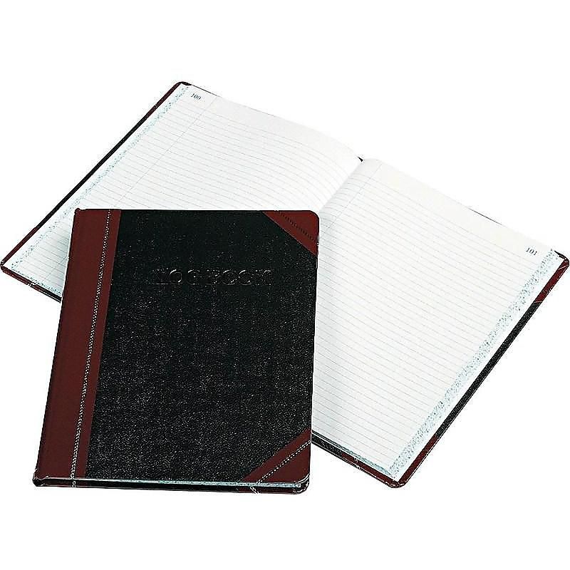 Esselte Boorum & Pease Log Record Book 8.13"W x 10.38"H Black (G21-150-R) 508644