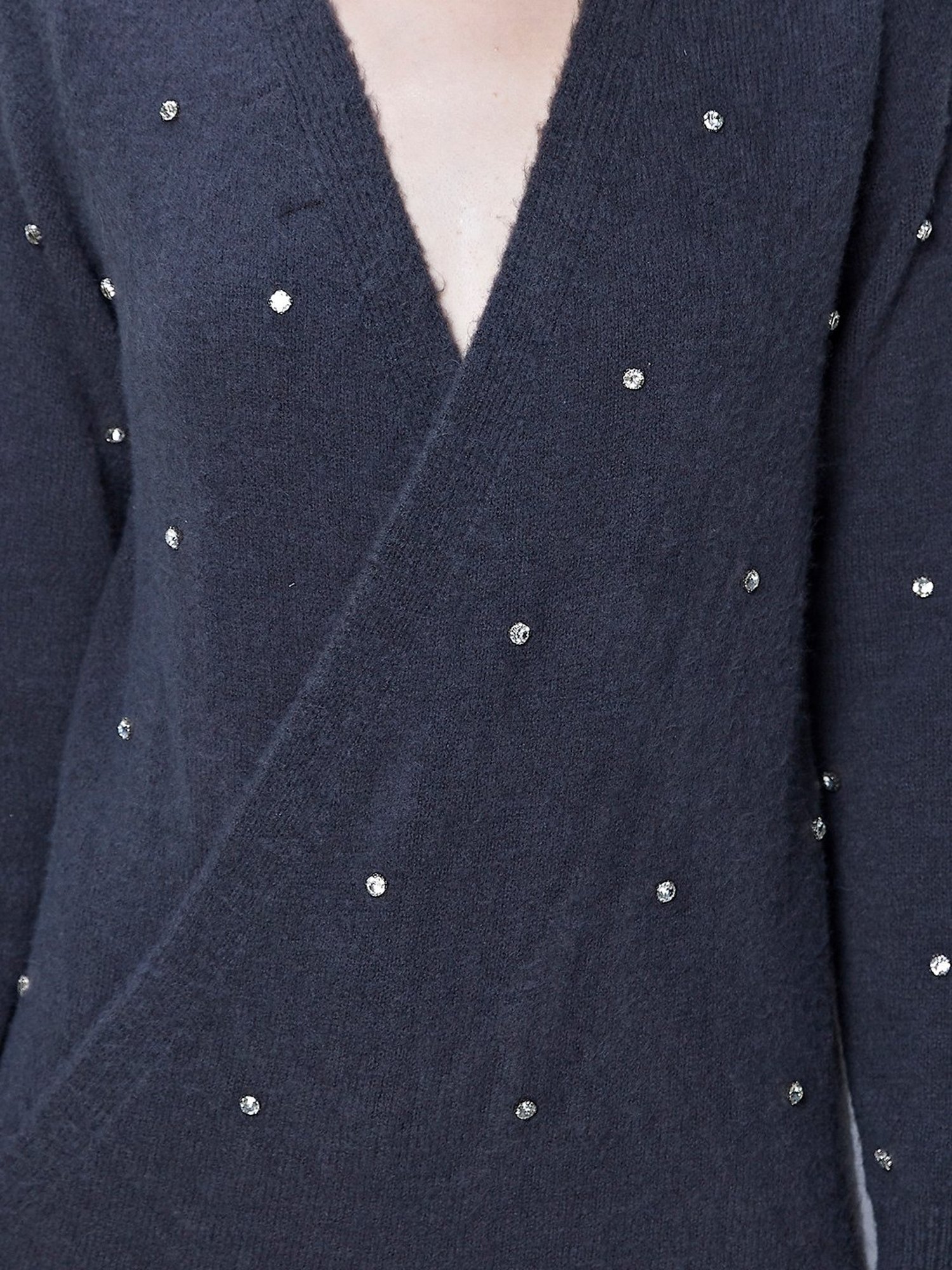 Cover Story Grey Embellished Sweater