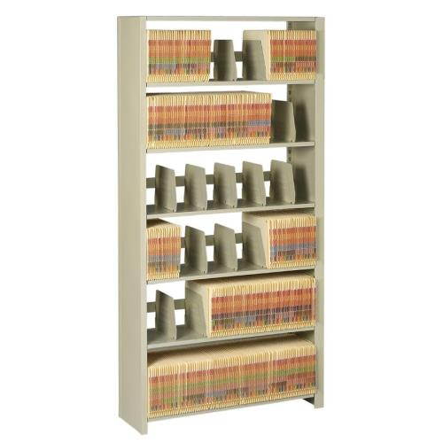 Tennsco Snap-Together Steel Seven-Shelf Closed Starter Set 48w x 12d x 88h Sand