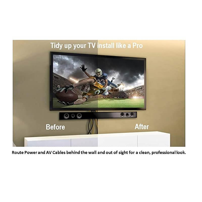 Home Office Theater in Wall TV Power Kit White CPT306WV1