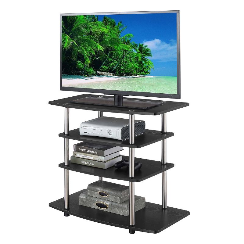 No Tools Highboy TV Stand Black - Breighton Home