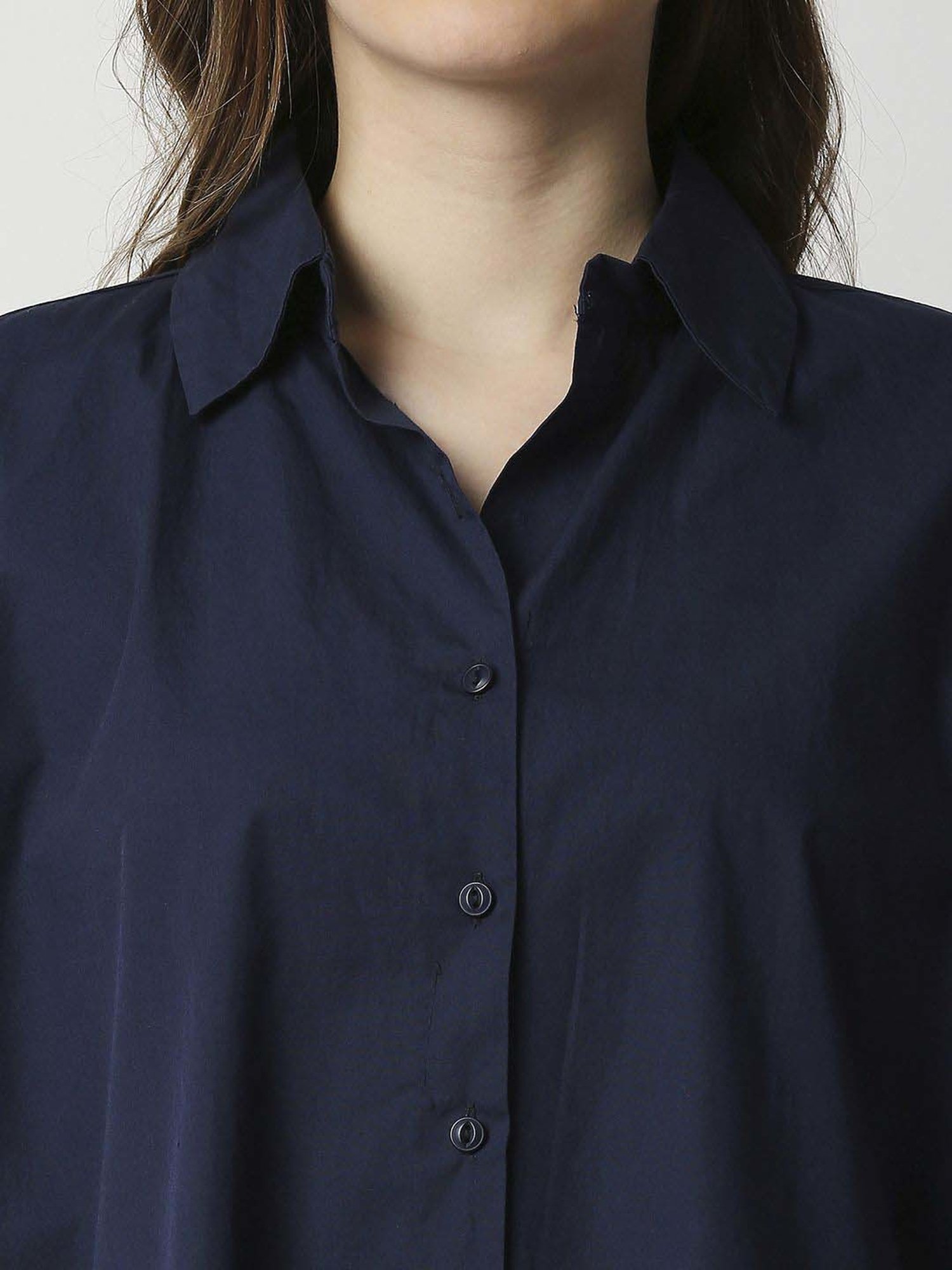 Remanika Navy Pure Cotton Shirt