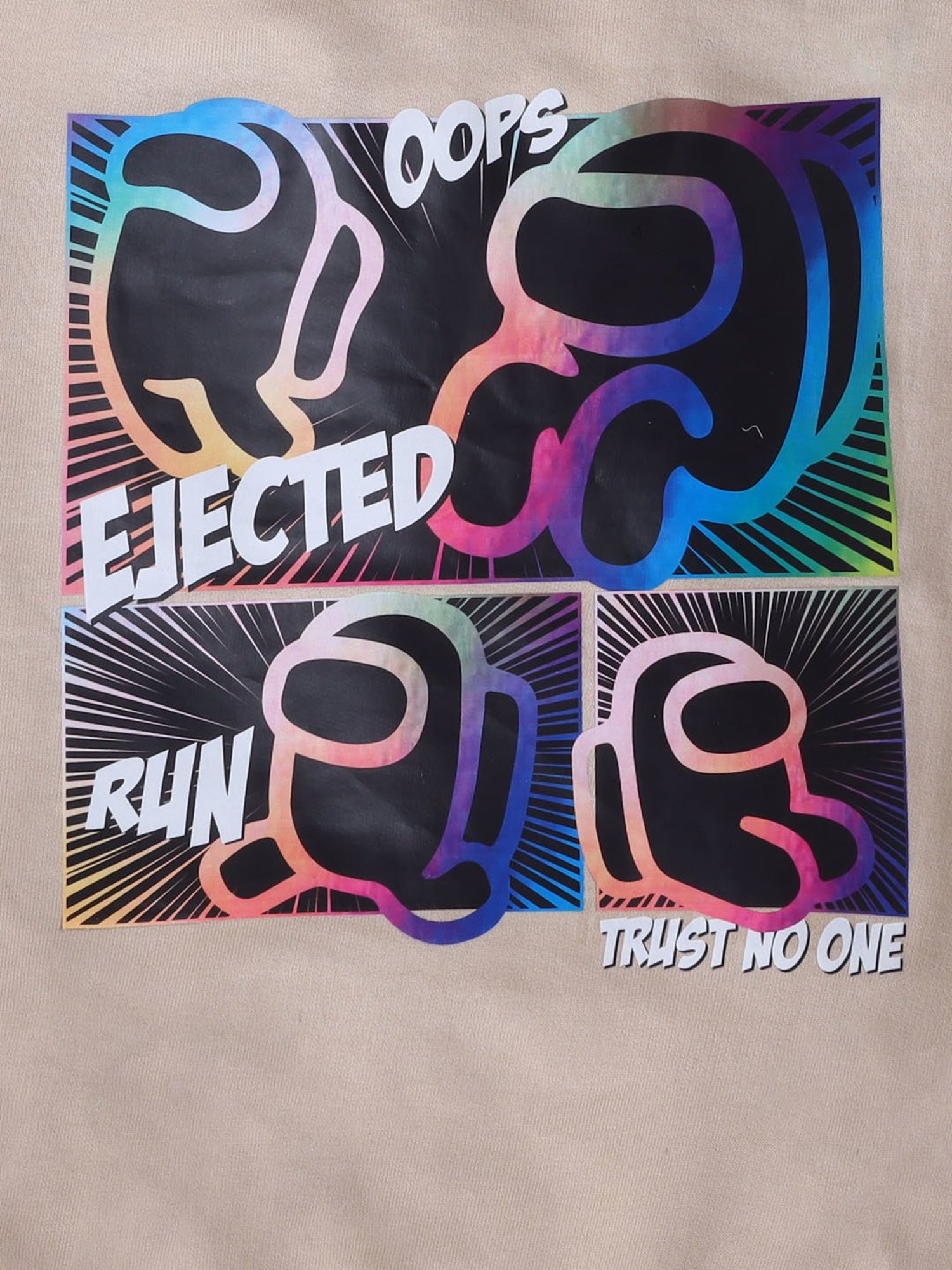 BUMZEE Beige Boys Full Sleeves Cotton Sweatshirt Age - 6-7 Years