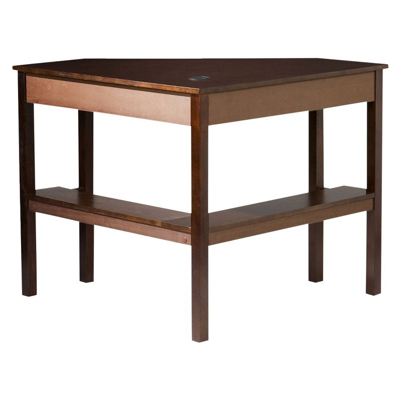 Corner Desk Espresso - Aiden Lane