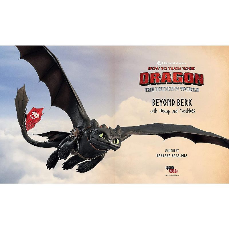 Incredibuilds Dreamworks How to Train Your Dragon Toothless Book & Wood Model Figure Kit