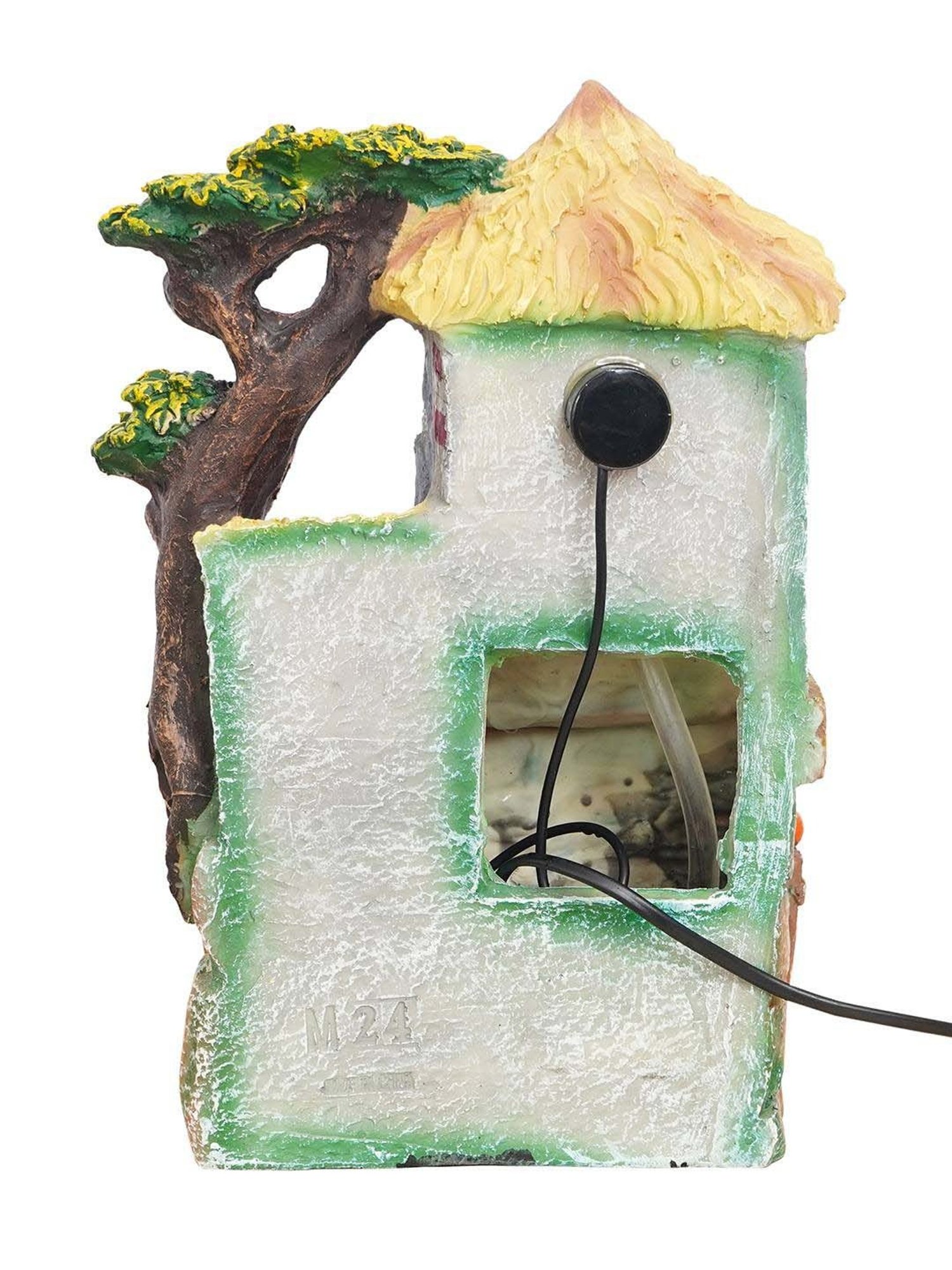 CHRONIKLE Multicolor Polyresin Hut Style 3 Steps Waterfall Fountain