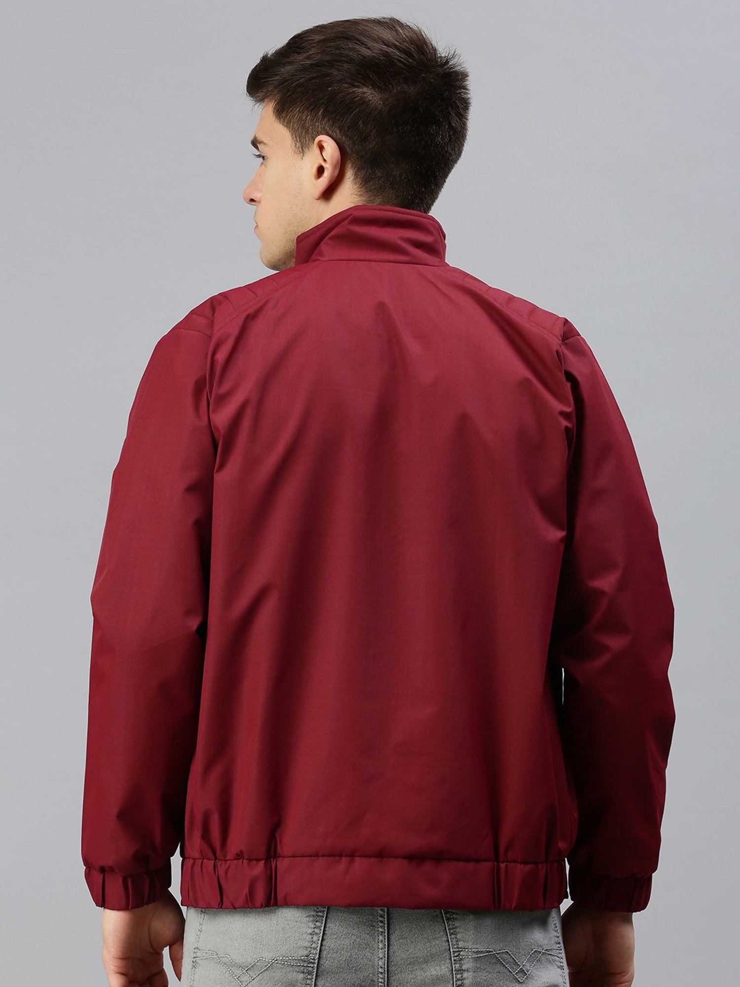 Hummel Blue Regular Fit Solid Jacket