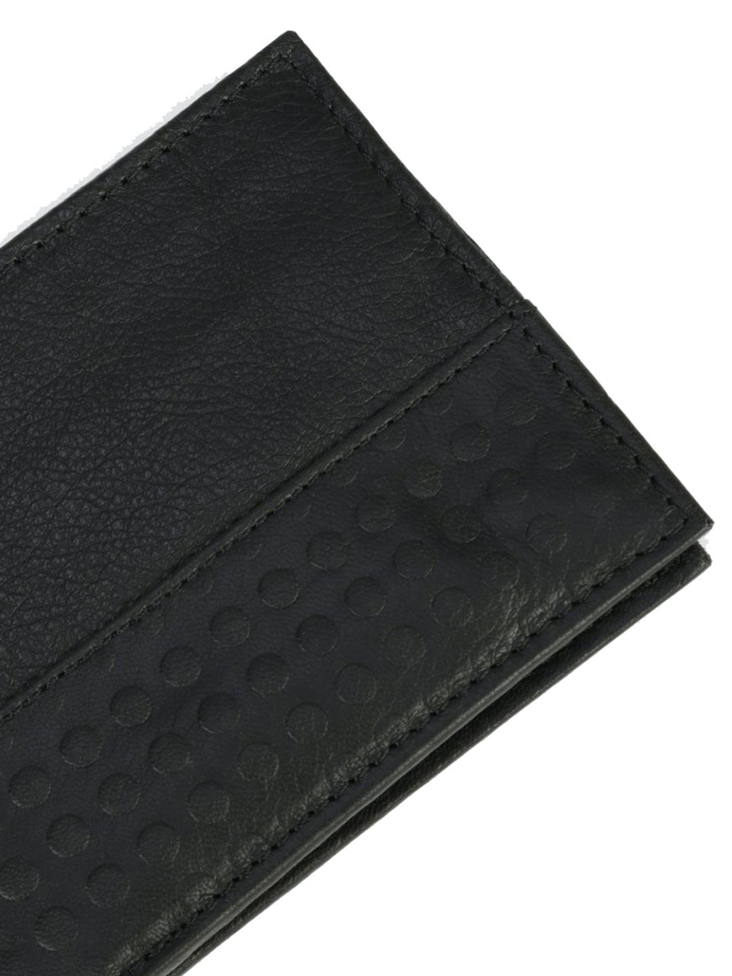 Peter England Black Casual Leather Bi-Fold Wallet for Men