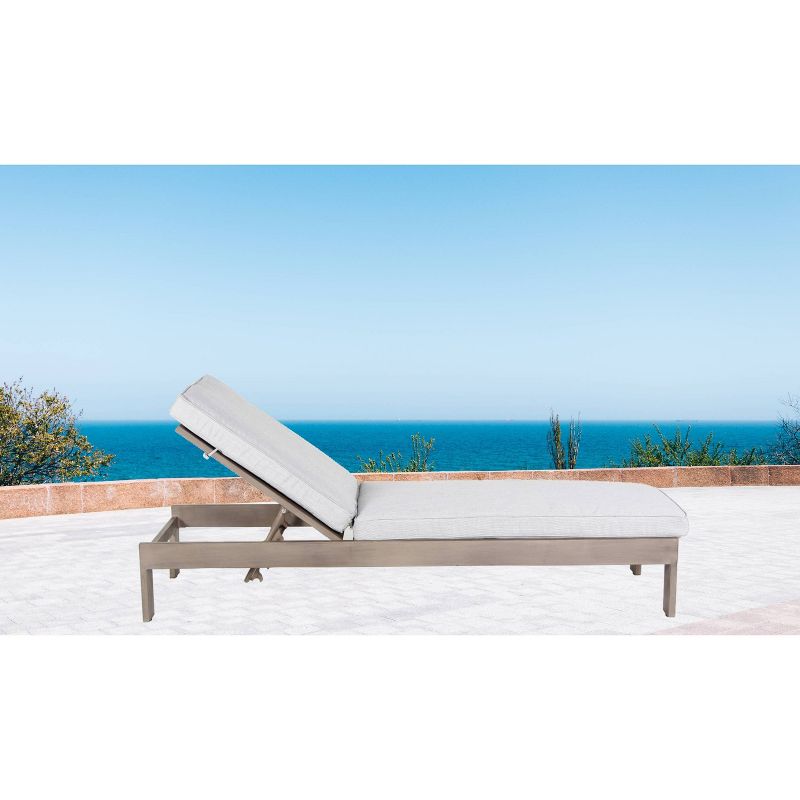 NewPort Outdoor Wicker Chaise Lounge - Dark Gray - Coaster