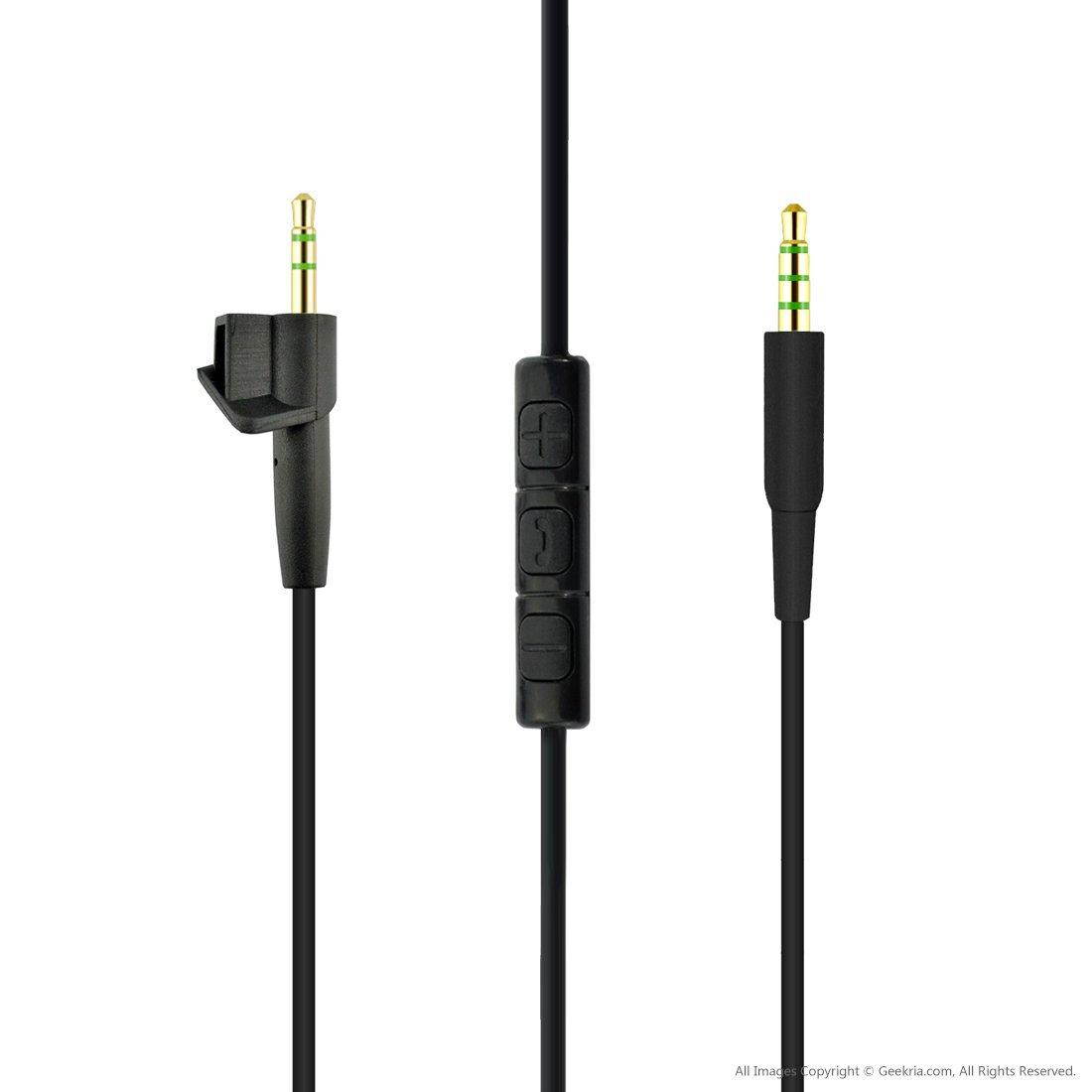 Replacement Earpad Ear Pad Cushions and Replacement Audio Cable (With Mic and Volumn Control) for Bose AE2, AE2i, AE2w Headphone (Cable + Earpad)