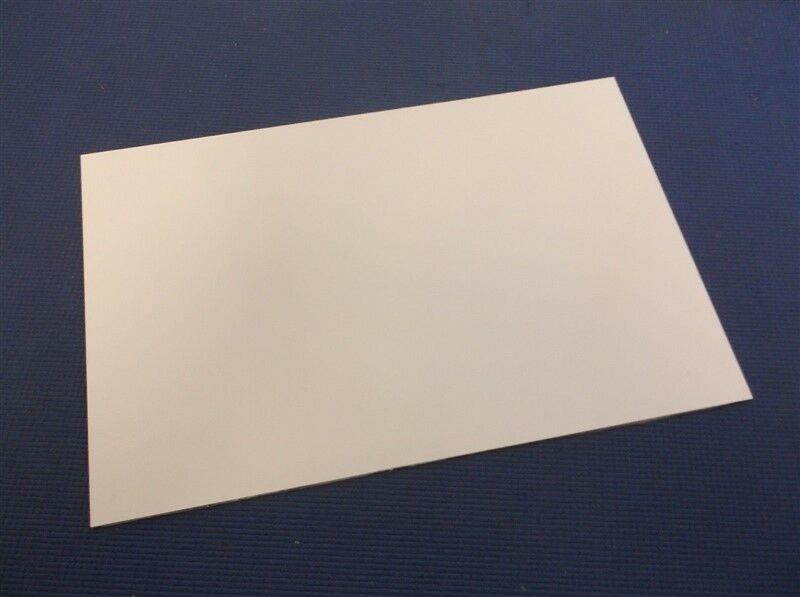 NEW - Guitar Pickguard Blank, 1-Ply Thin, .060" - WHITE