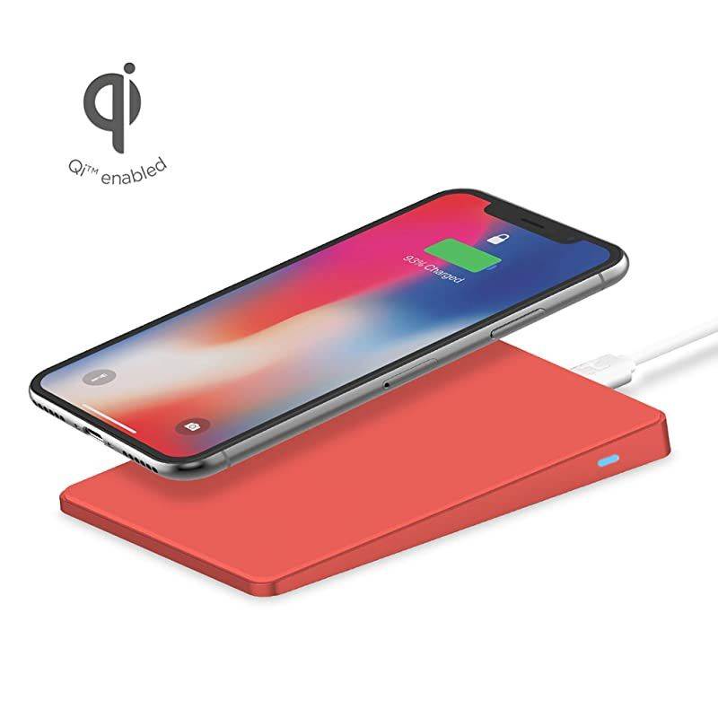 Wireless Charging Pad Qi Certified Fast Charge Station 75W for iPhone 11 11 Pro 11 Pro Max XR Xs Max XS X 8 8 Plus or 10W Galaxy S10 S9 Note 10 Note 9 Coral