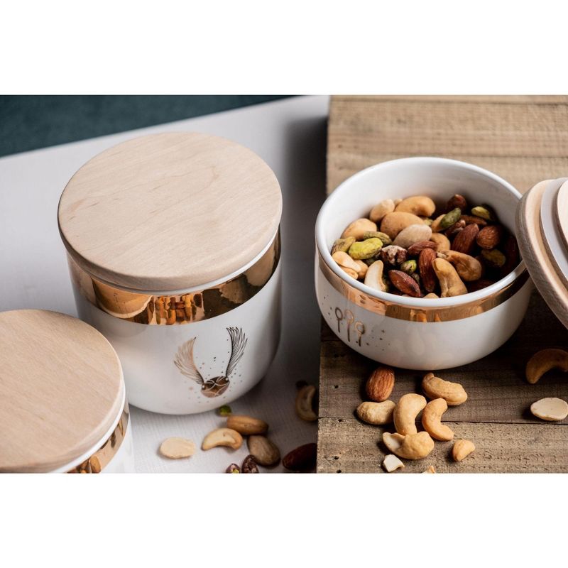 Robe Factory LLC Harry Potter Quidditch Ceramic Storage Jar Containers | Set of 3