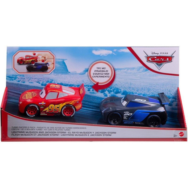 Disney Pixar Cars Turbo Racers 2pk - Lightning McQueen & Jackson Storm