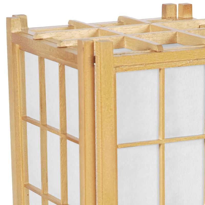 Window Pane Shoji Lamp - Natural (18")