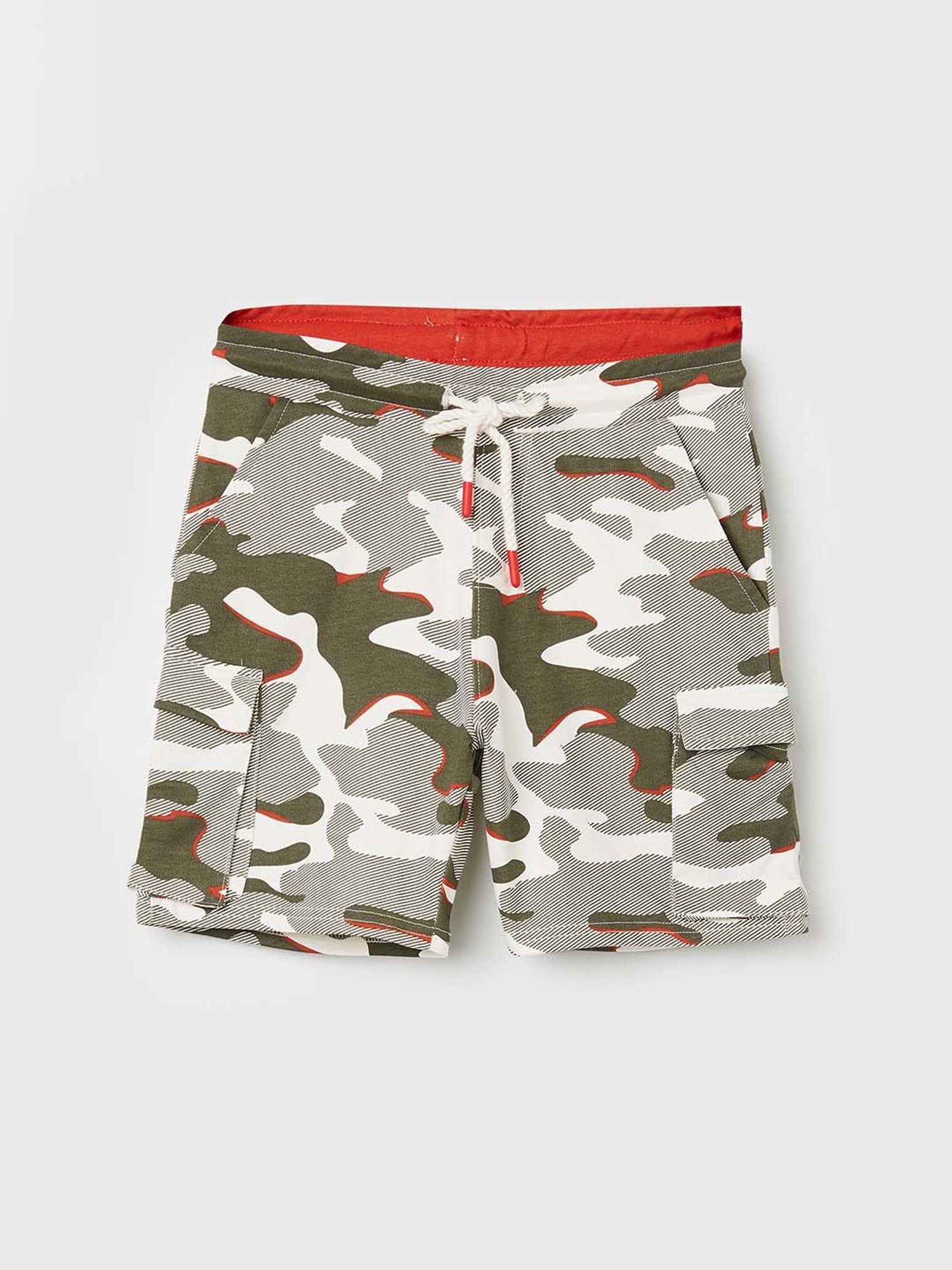 Fame Forever by Lifestyle Kids Green & Grey Cotton Printed Shorts