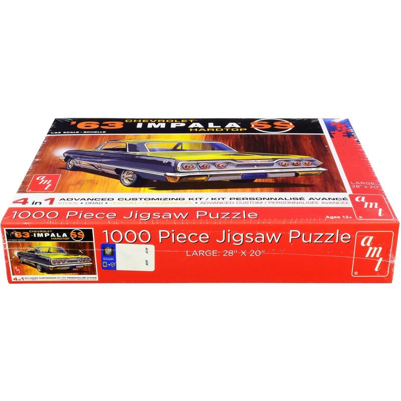 Jigsaw Puzzle 1963 Chevrolet Impala SS Hardtop MODEL BOX PUZZLE (1000 piece) by AMT