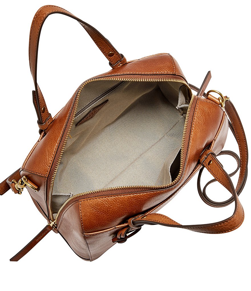 Fossil Rachel Zip Leather Satchel Bag