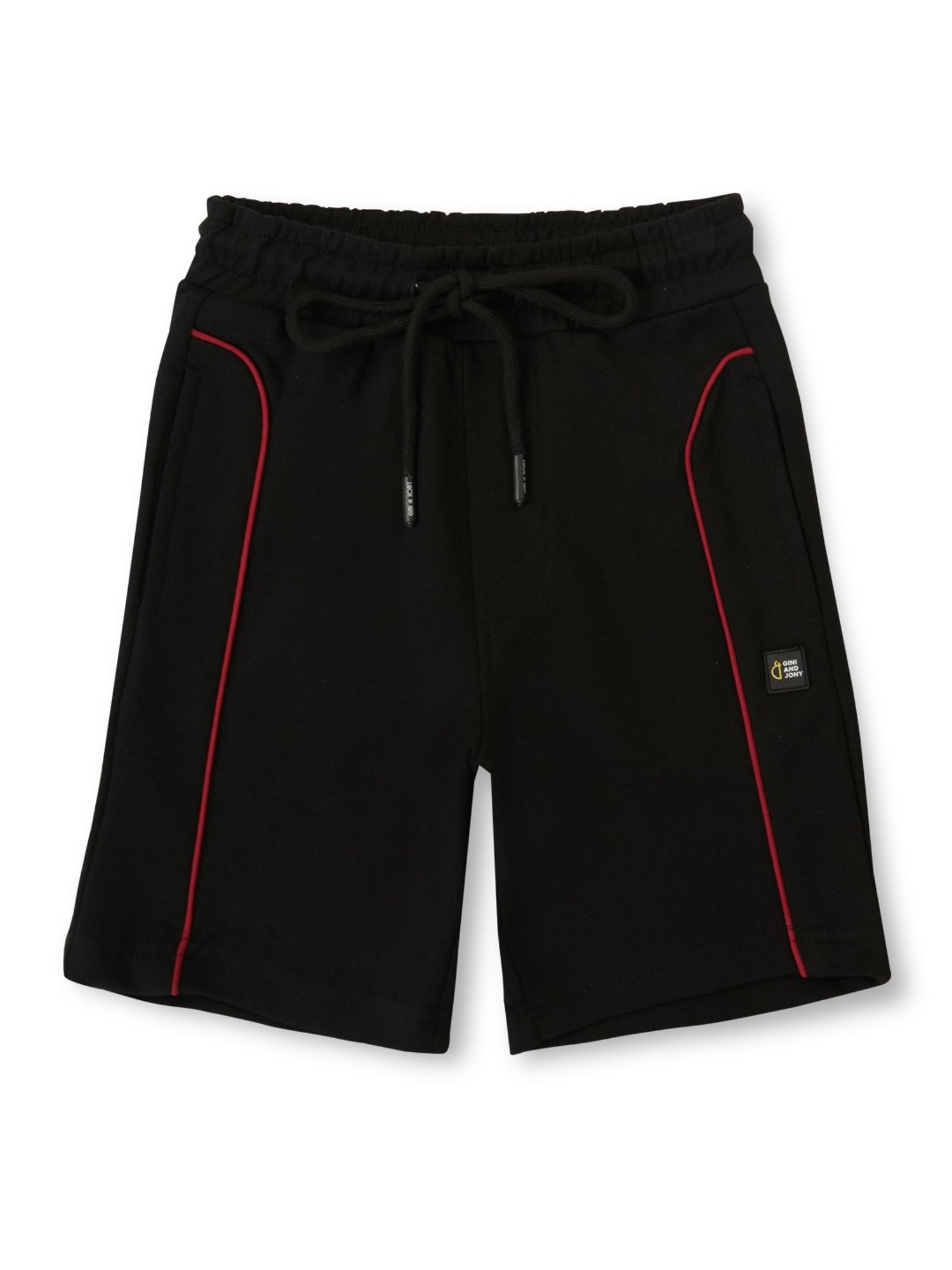 Gini & Jony Kids Brown Solid Bermudas