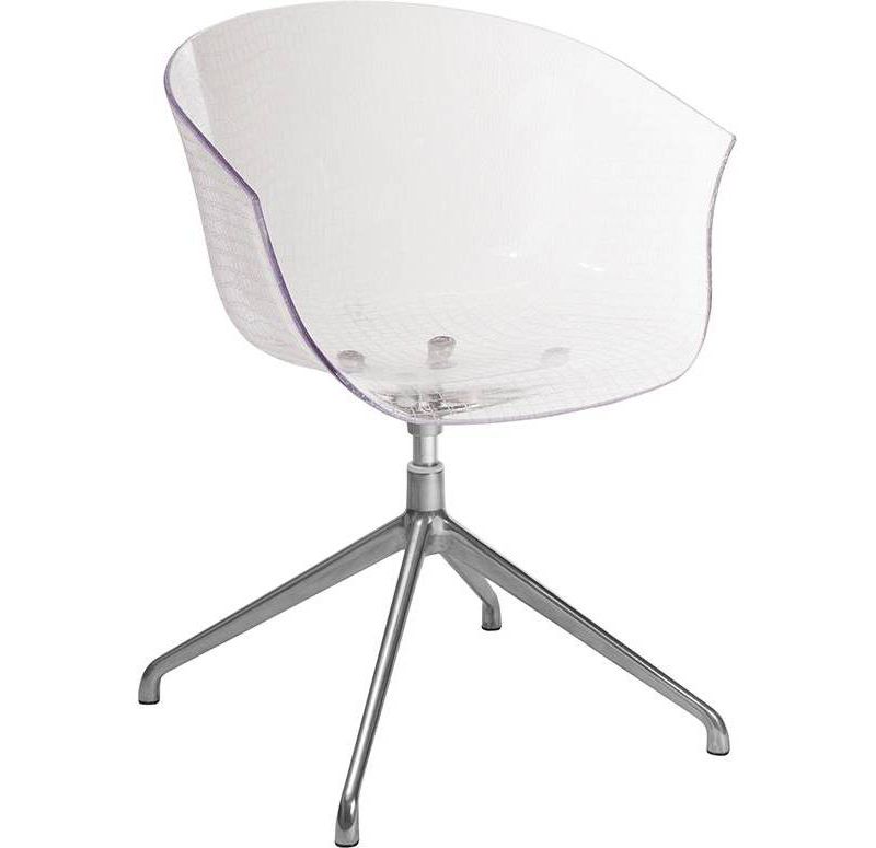Contemporary Reception Chair Clear - Riverstone Furniture Collection