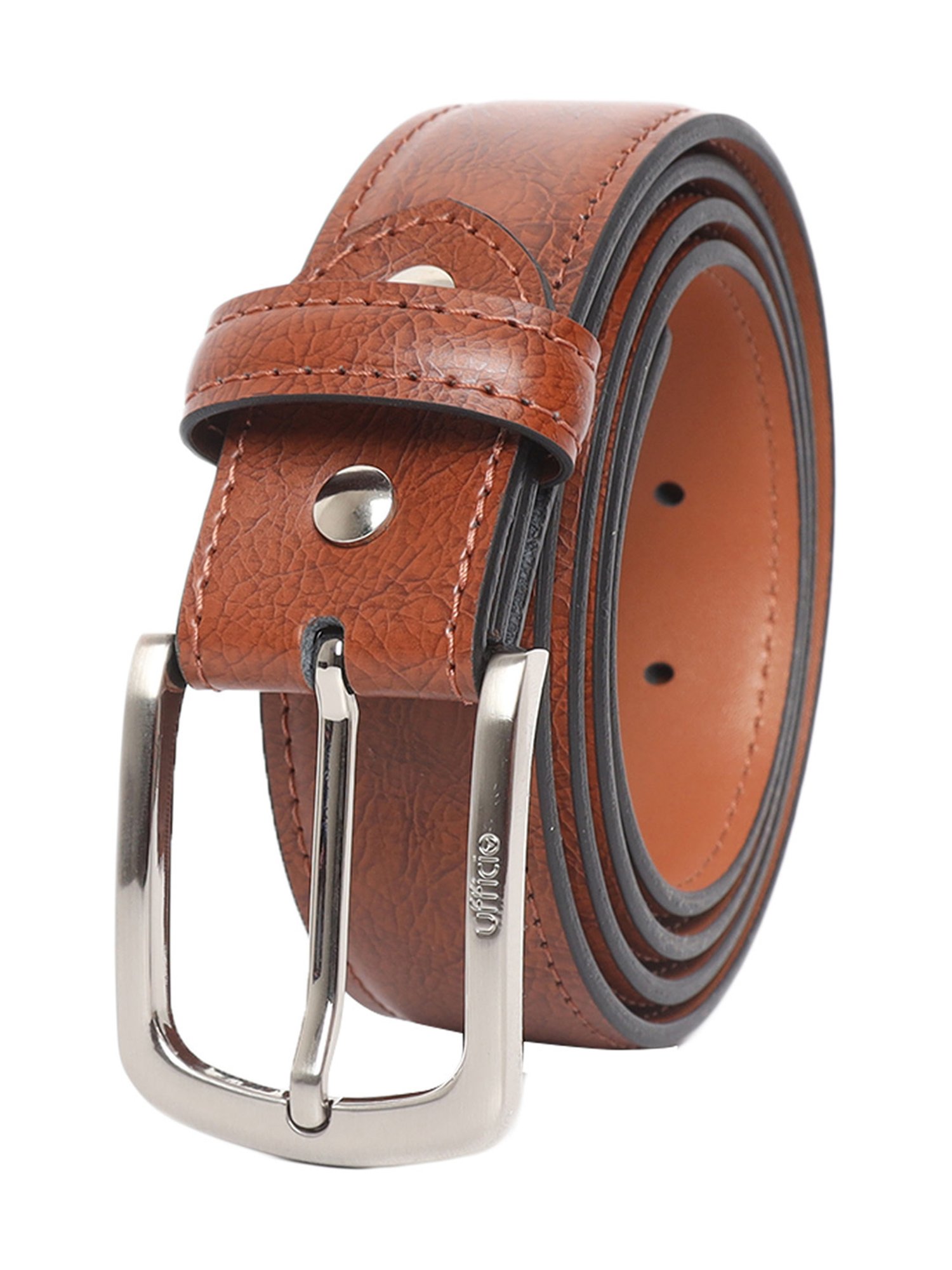 BULCHEE Tan Leather Formal Belt for Men
