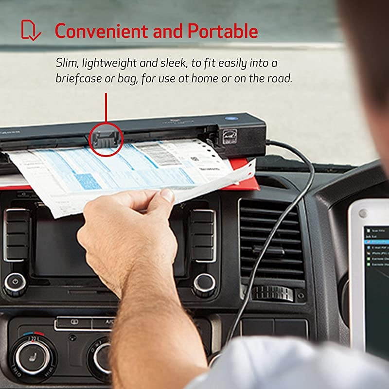 P208II ImageFORMULA Personal Document Scanner Black