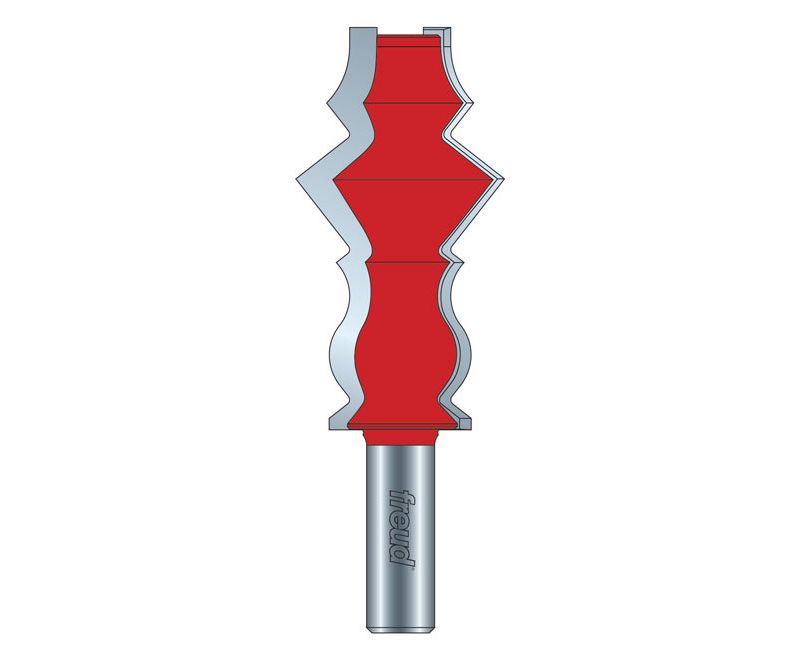 Freud 99-419 5-1/2 in. Wide Crown Molding - Lower 6 Profile Router Bit
