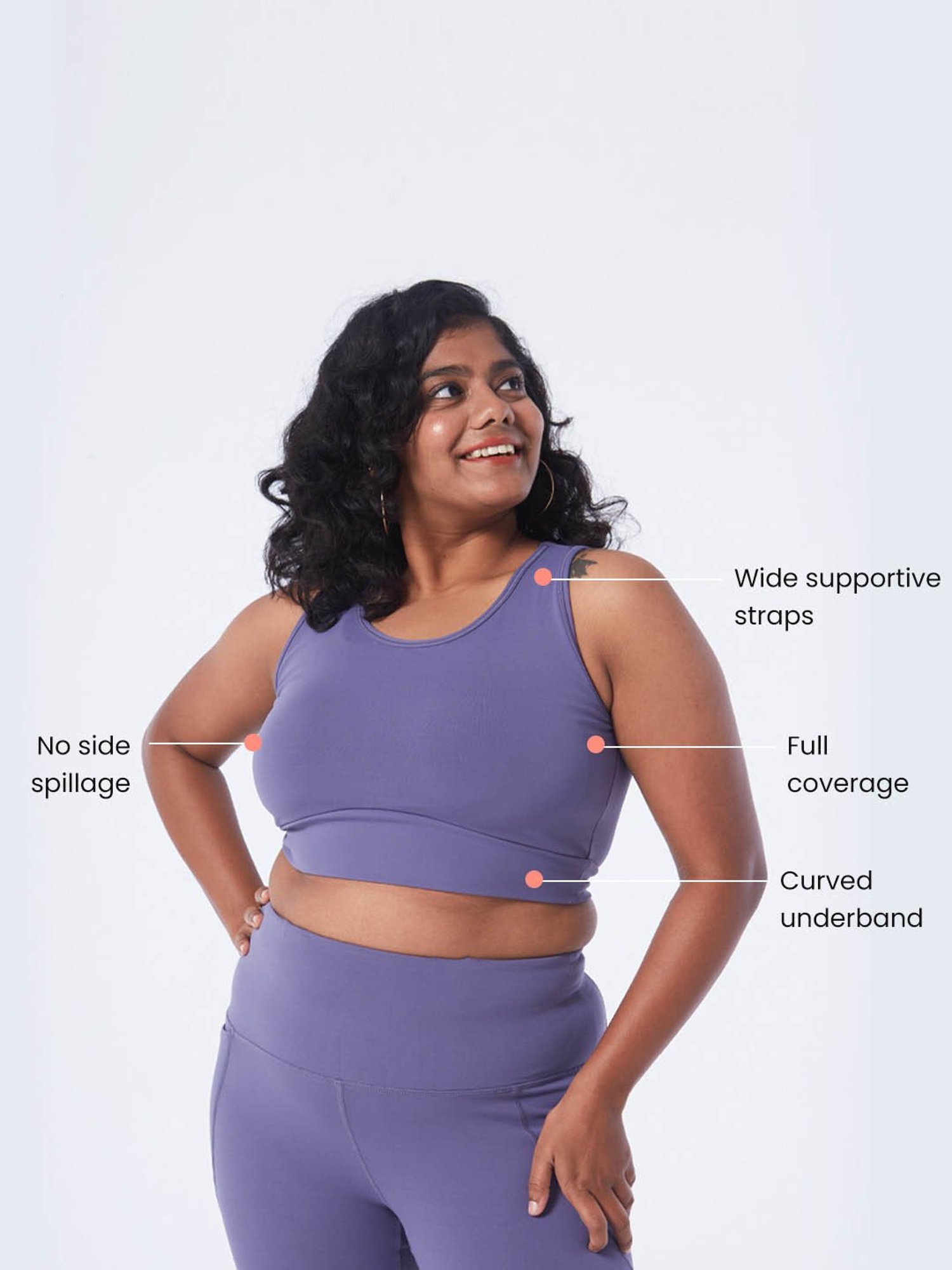 BlissClub Mauve The Ultimate Comfort Sports Bra