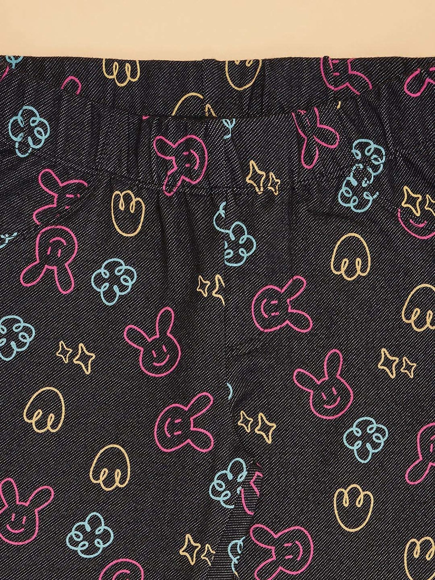 Pantaloons Junior Pink Cotton Embellished Leggings