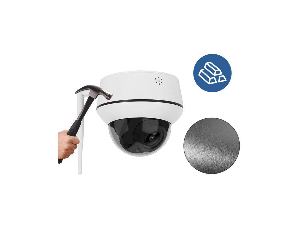 KIMPOK 2MP/5MP IP POE PTZ Camera Dome Security IP Camera Two-Way Audio Built-in Mic and Speaker 30m Onvif