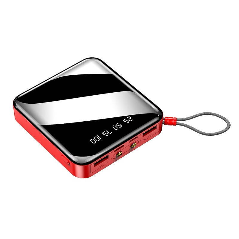 6000 Mah Mobile Power Battery Pack Mobile Power Bank With Dual USB and LED Lighting Mini Power Bank