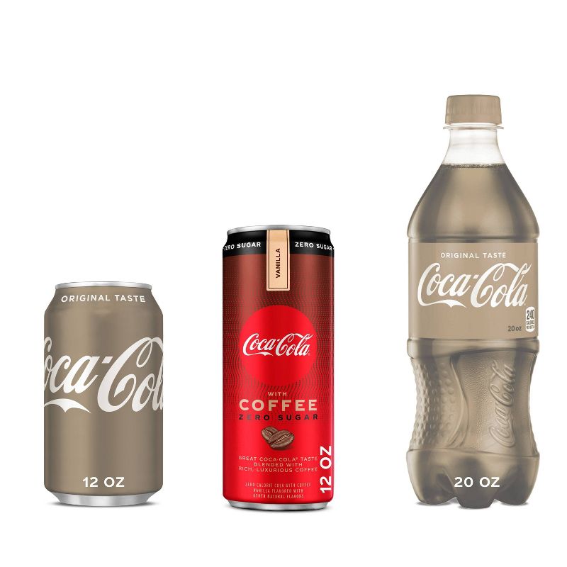 Coca-Cola with Coffee Vanilla Zero Sugar - 12 fl oz Can