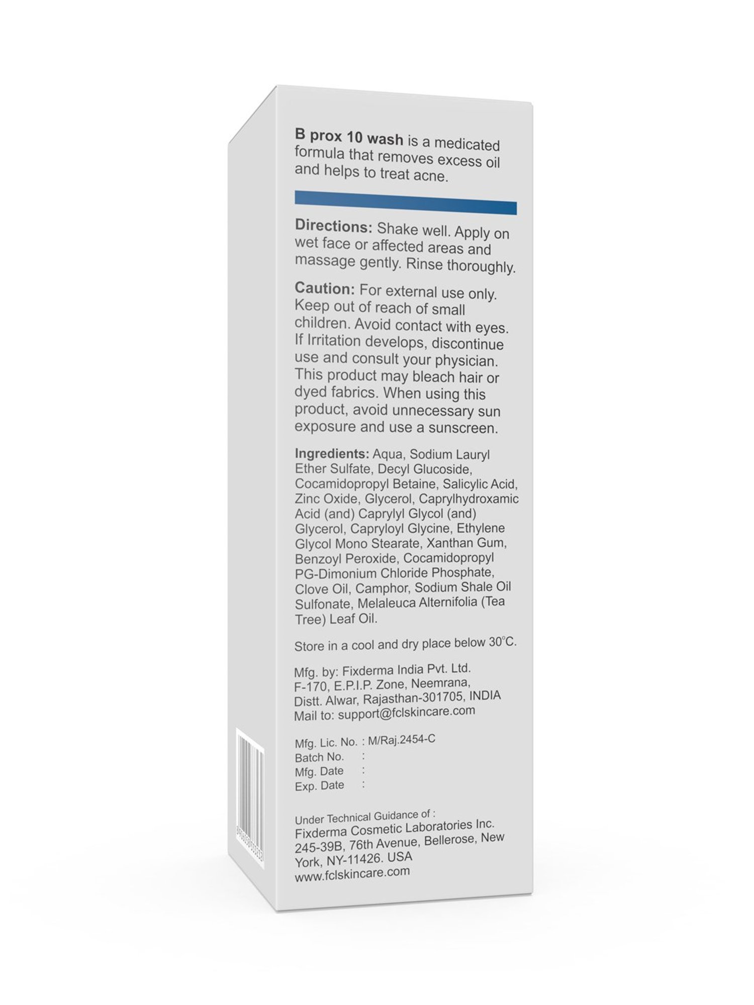 Fcl B-Prox Face Wash For Acne Prone Skin And Gently Removes The Dead Skin - 100 ml