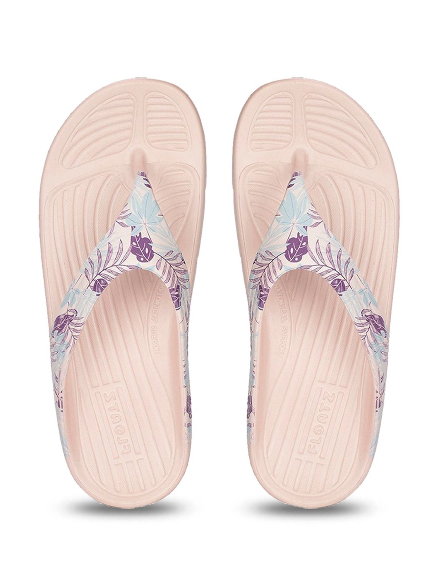 Floatz by Bata Women's PRINT Pink Flip Flops