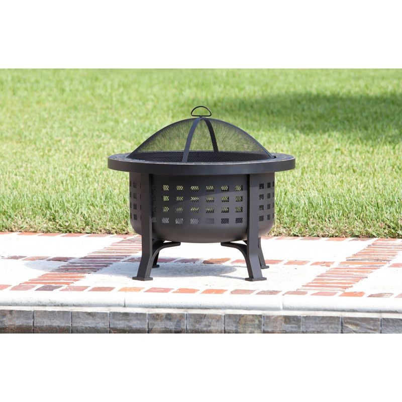 Alpina Round Slate Top Fire Pit - Fire Sense