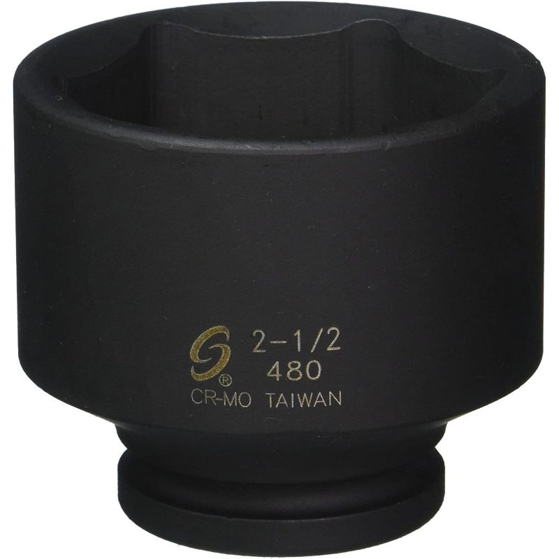 Sunex 480 Heavy Duty Steel 3/4 Inch Drive Deep 6 Point Impact Socket Tool for Impact Wrench, 2-1/2 Inch