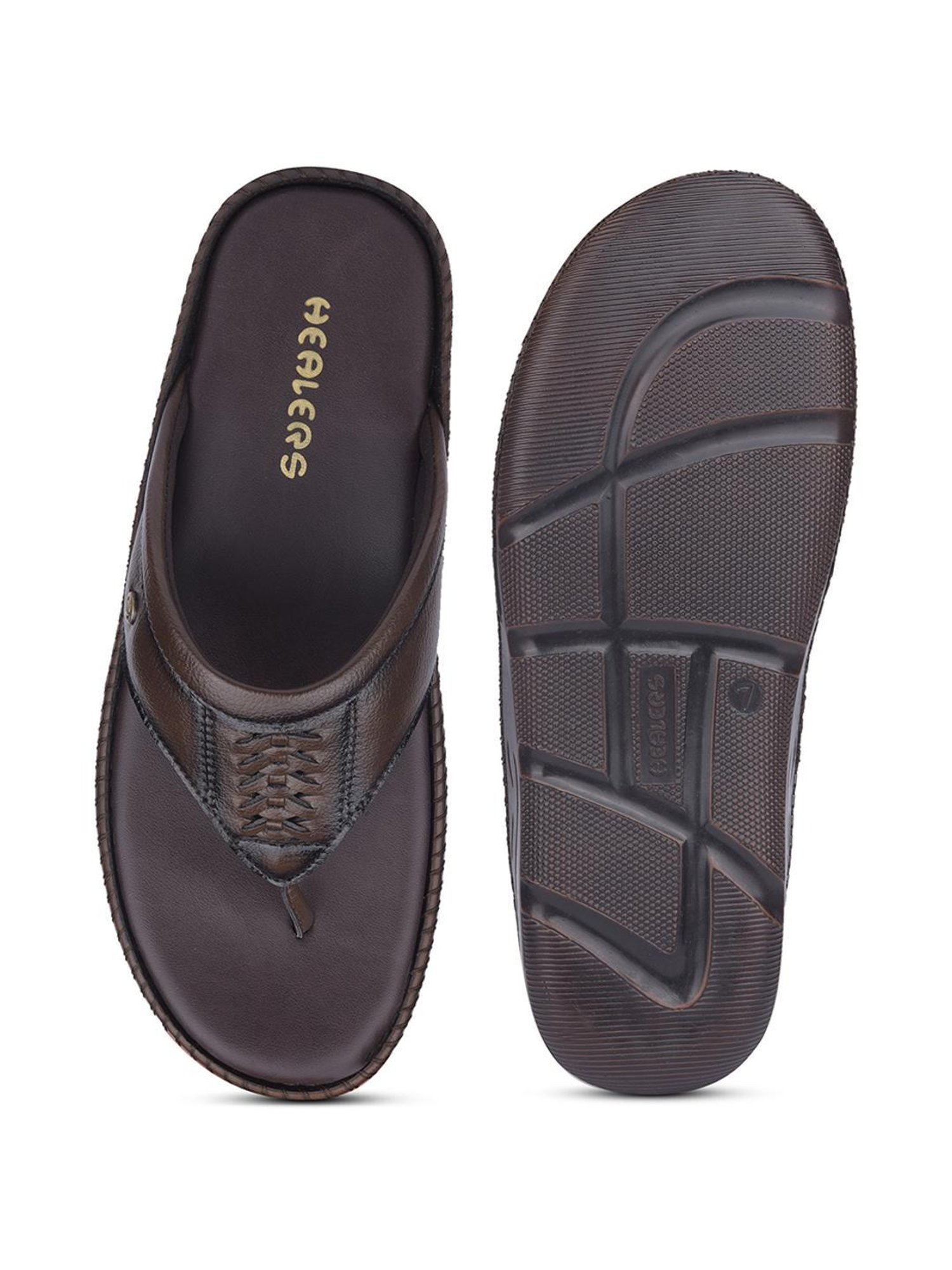 Healers by Liberty Men's Brown Thong Sandals