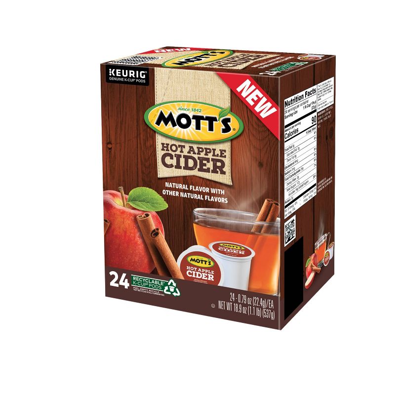 Mott's Hot Apple Cider Keurig K-Cup Pods - 24ct