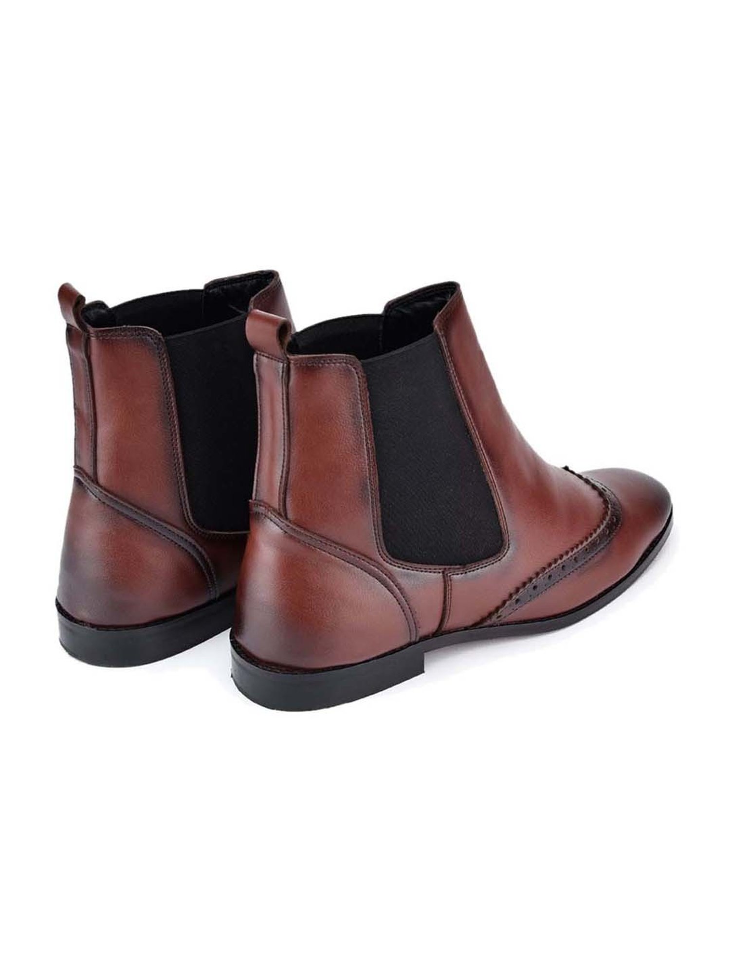 Monkstory Men's REBOOT Burgundy Chelsea Boots