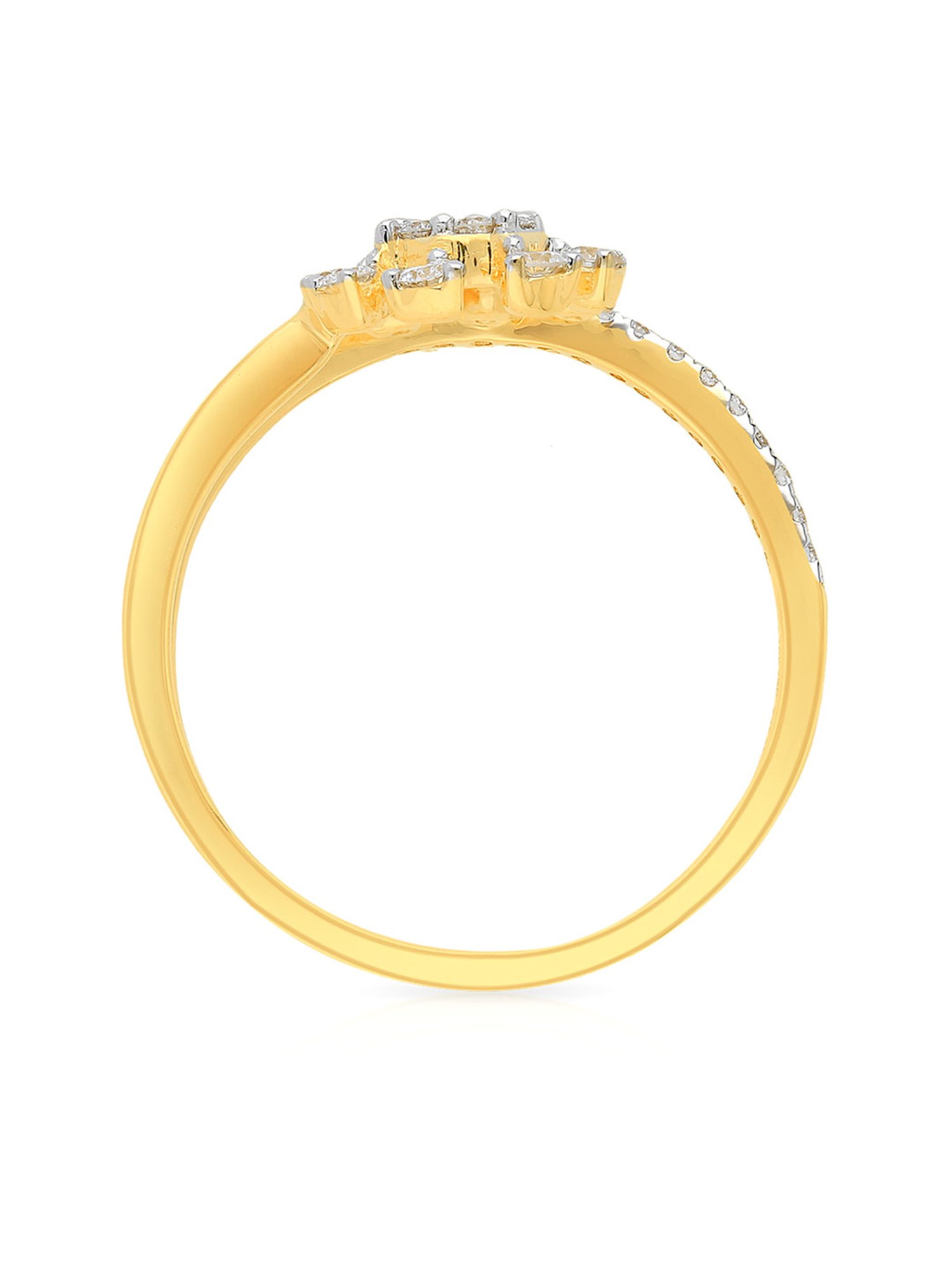 Malabar Gold and Diamonds 18k Yellow Diamond Ring for Women